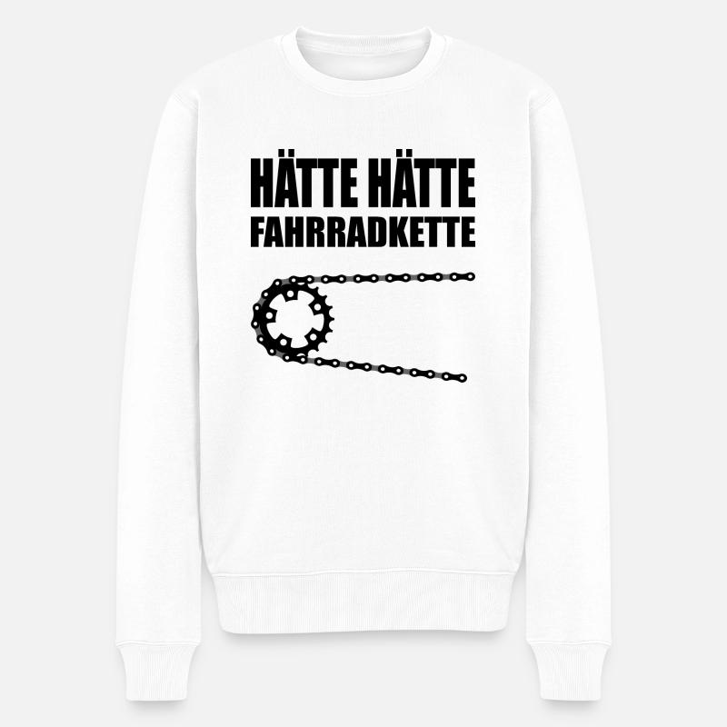 Hätte Hätte - Männer Premium Bio Pullover - Weiß