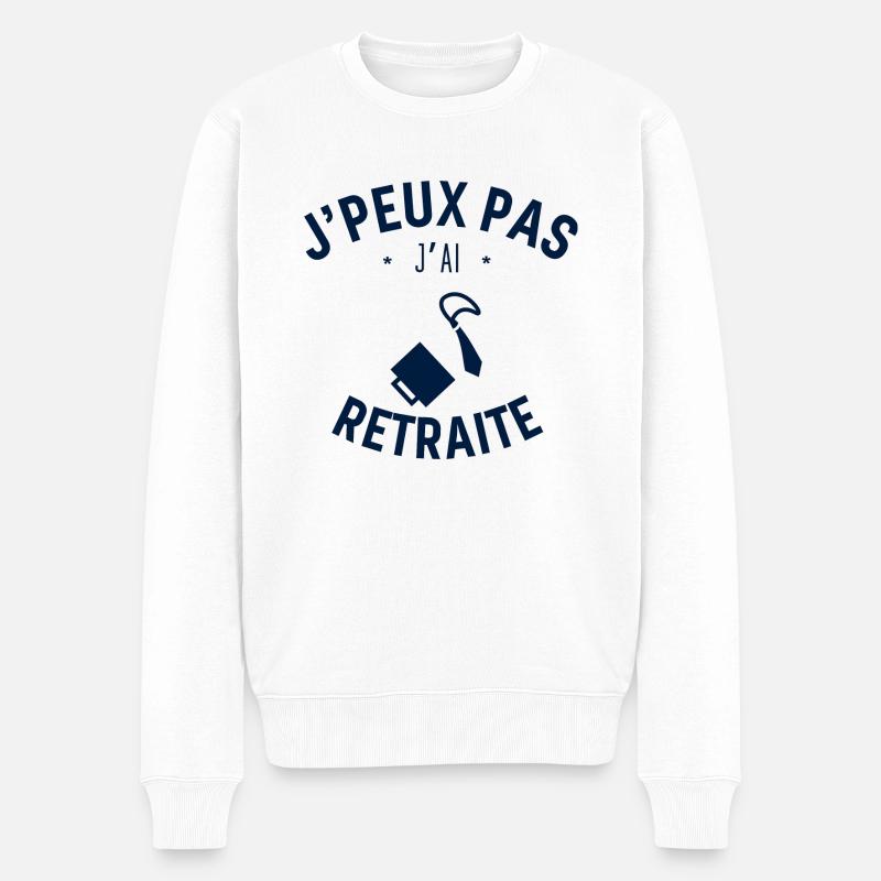 J peux pas j ai Retraite - Pull Premium bio Homme - blanc