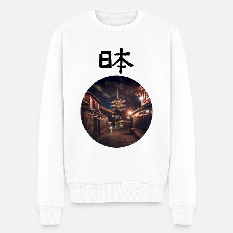 Japon - Pull Premium bio Homme - blanc
