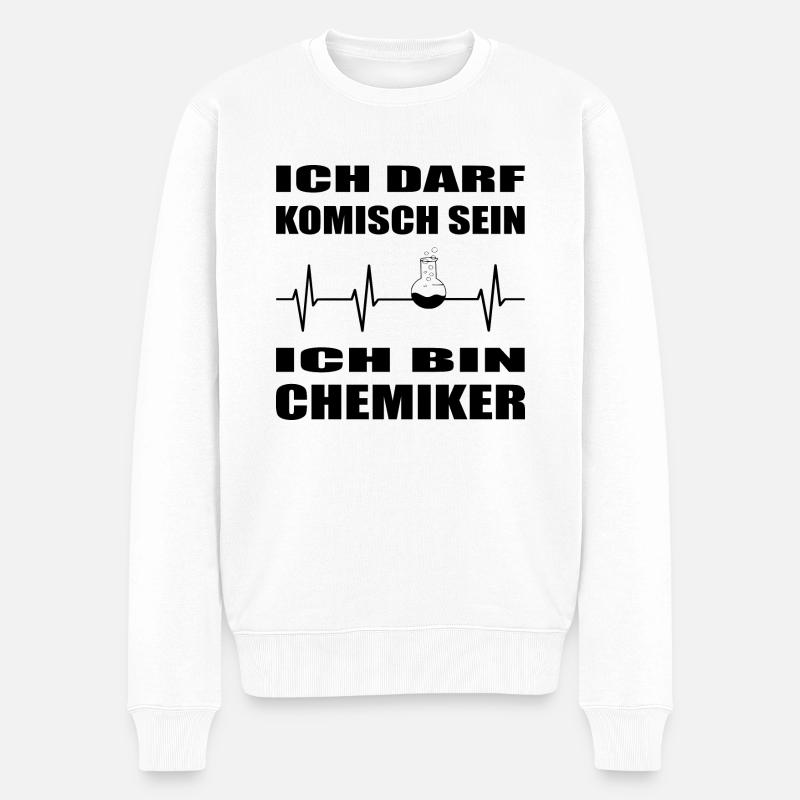 Chemie - Männer Premium Bio Pullover - Weiß