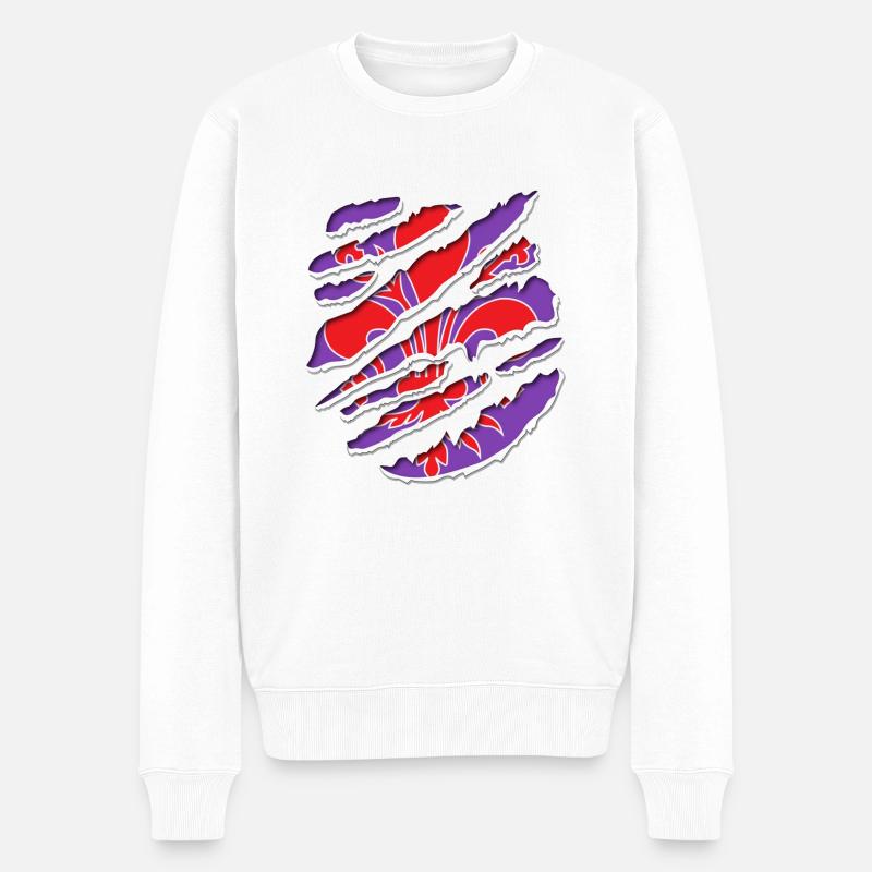 Florence intérieur - Pull Premium bio Homme - blanc