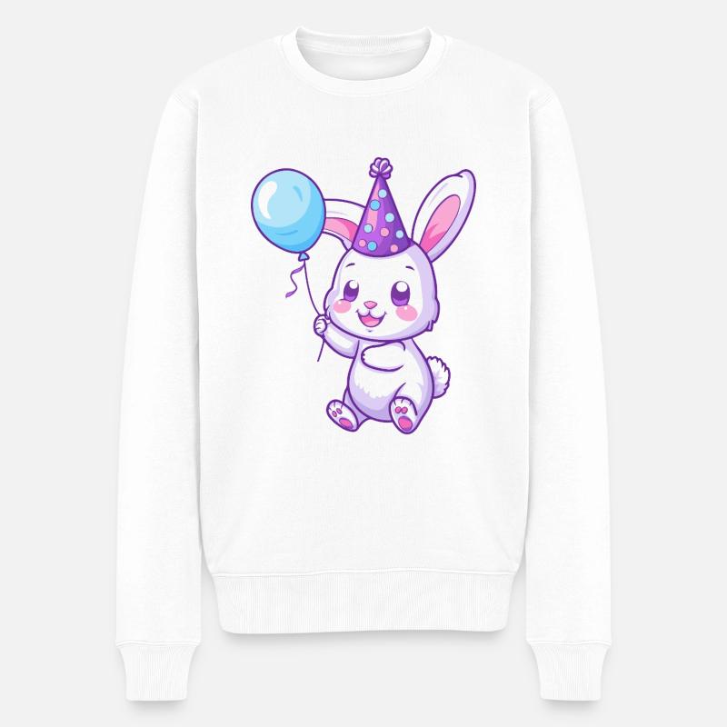 Lapin Anniversaire Bébé - Pull Premium bio Homme - blanc