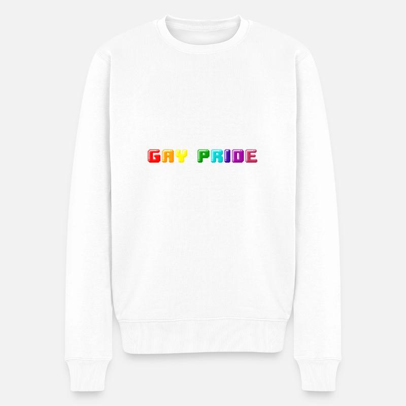 Fierté gai - Pull Premium bio Homme - blanc