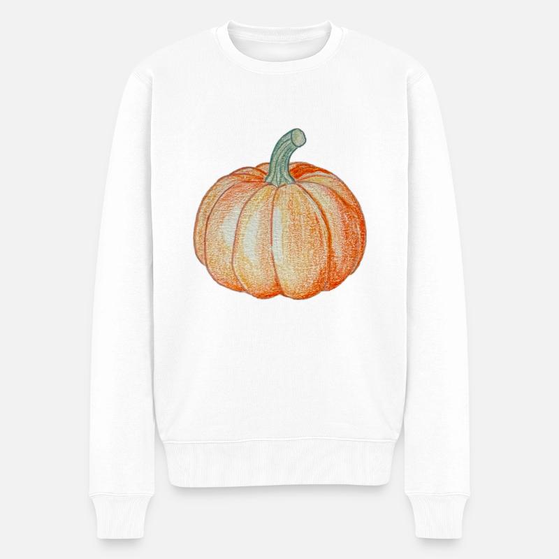 citrouille - Pull Premium bio Homme - blanc