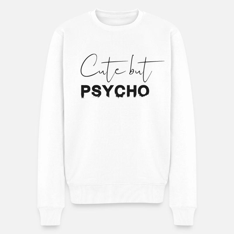 Chemise mignonne mais psycho - Pull Premium bio Homme - blanc