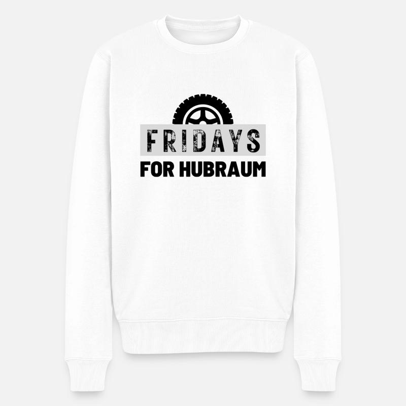 Fridays for Hubraum - Männer Premium Bio Pullover - Weiß