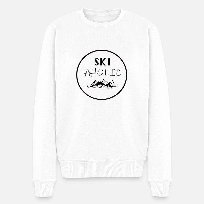 Accro de ski - Pull Premium bio Homme - blanc