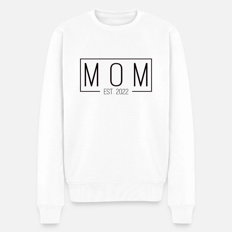 Maman a établi 2022 blanc - Pull Premium bio Homme - blanc