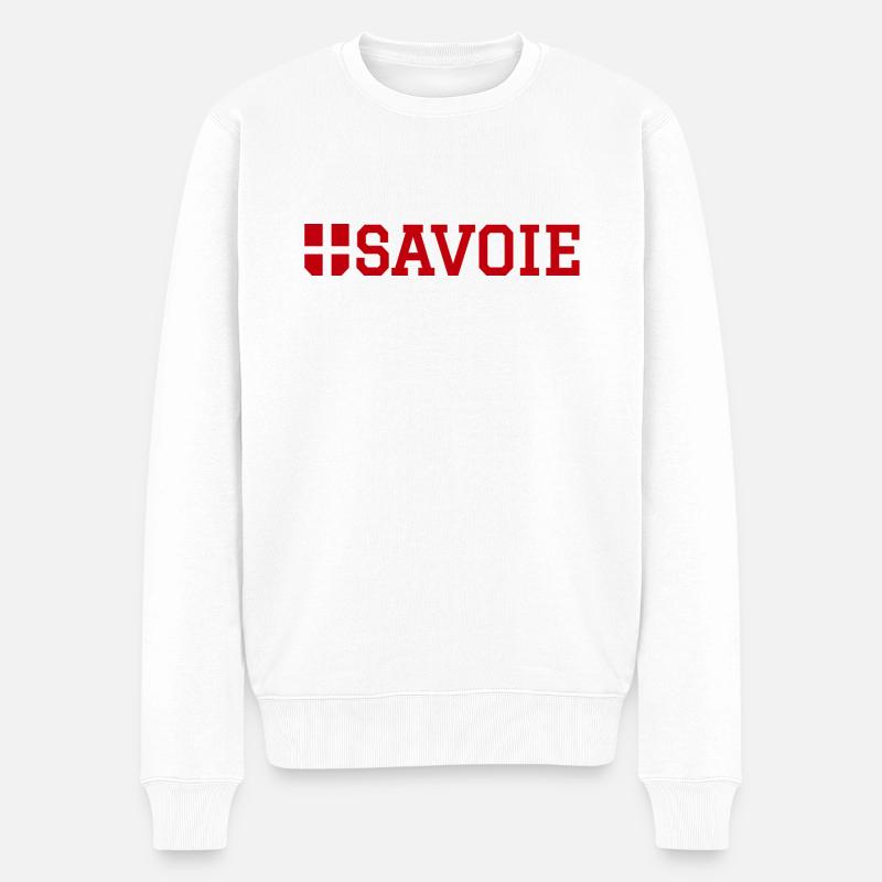 Drapeau Savoie - Pull Premium bio Homme - blanc