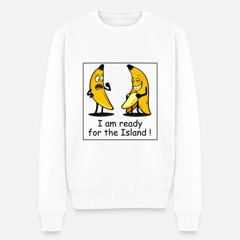Prêt pour l’île - Pull Premium bio Homme - blanc