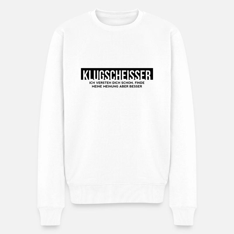 Smart Ass - Je comprends ... - Pull Premium bio Homme - blanc