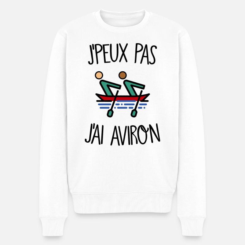 J'peux pas j'ai aviron - Pull Premium bio Homme - blanc