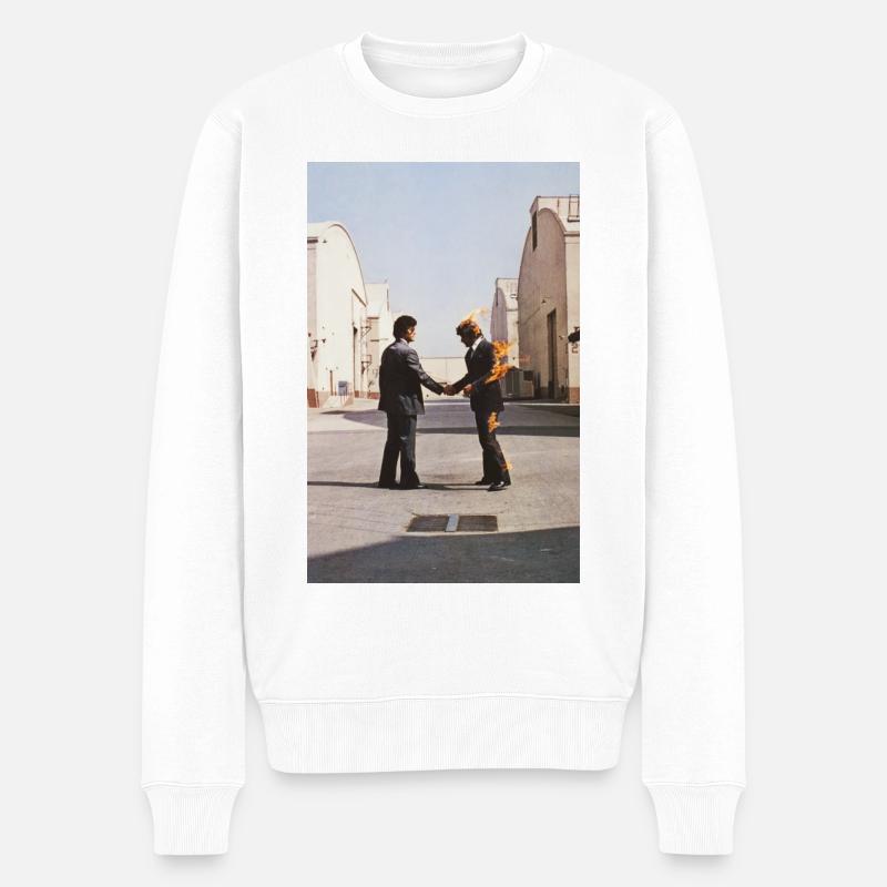 Pink Floyd Wish You Were Here Couverture - Pull Premium bio Homme - blanc