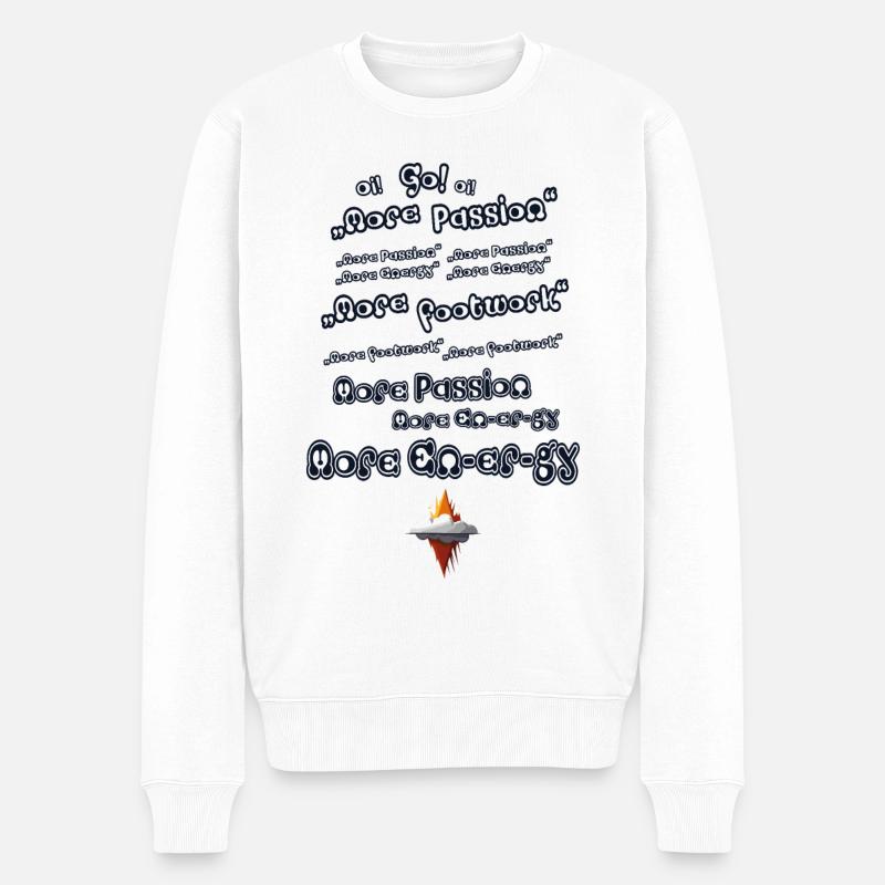 Plus d’énergie - Pull Premium bio Homme - blanc