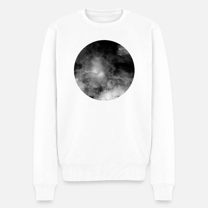 Dunkler Mond - Männer Premium Bio Pullover - Weiß