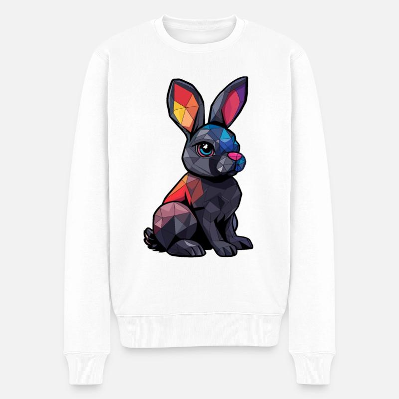 Le Noble Lapin Kevin - Pull Premium bio Homme - blanc