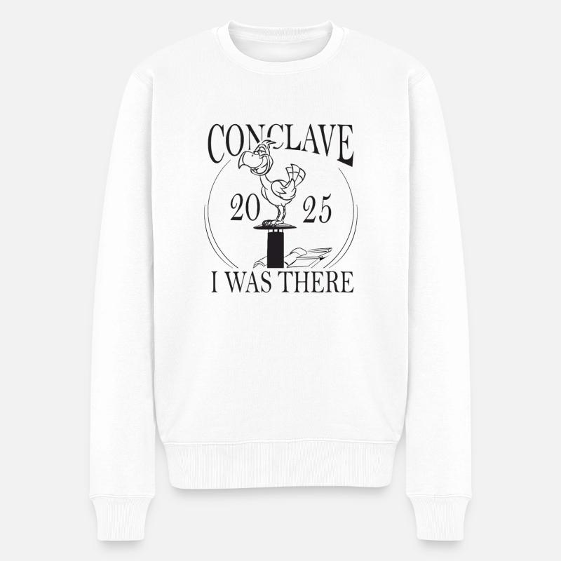 Möwe Konklave 2025 - Männer Premium Bio Pullover - Weiß