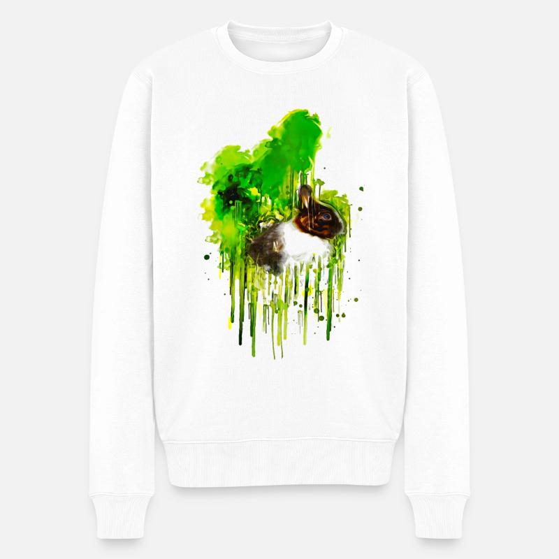 Lapin - Pull Premium bio Homme - blanc