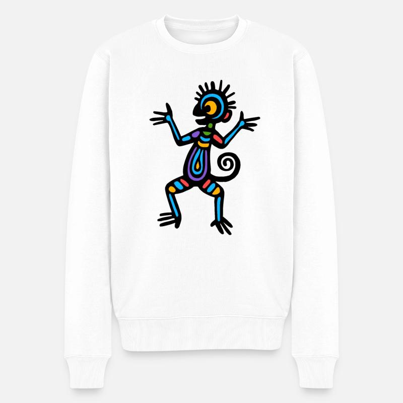 Kultur der Inkas, Symbol - Männer Premium Bio Pullover - Weiß