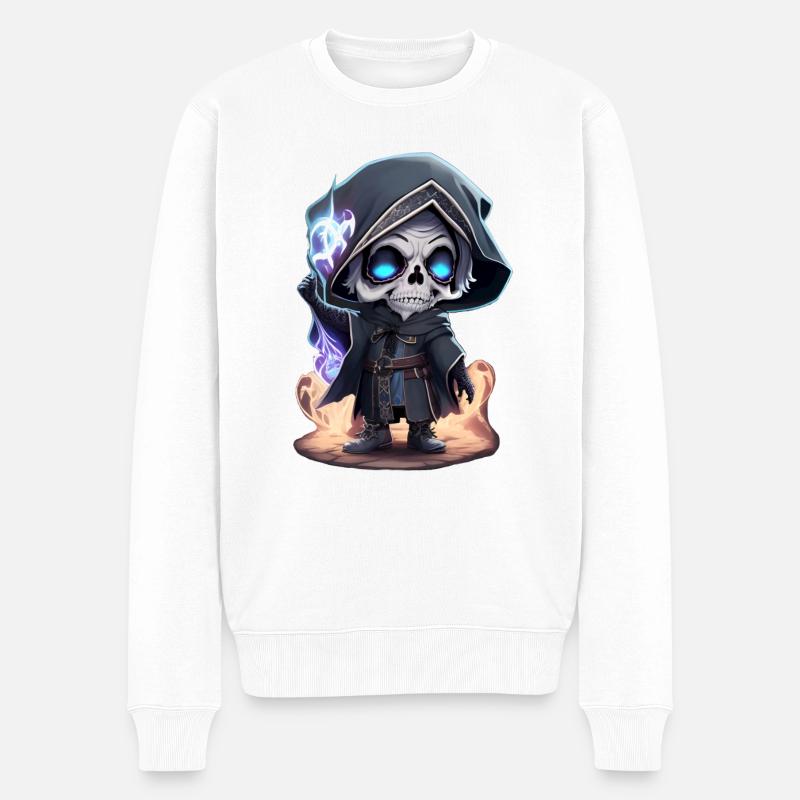 Squelette de sorcier - Pull Premium bio Homme - blanc