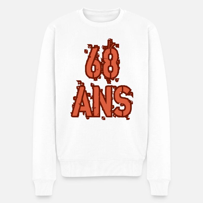 68 ANS - Pull Premium bio Homme - blanc