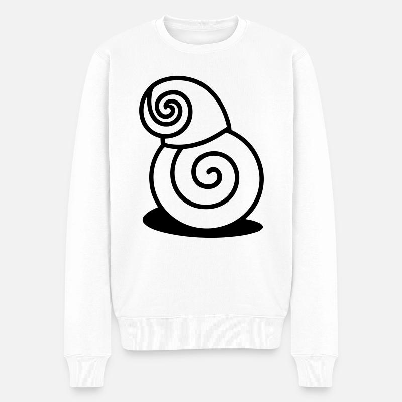 Escargot - Pull Premium bio Homme - blanc