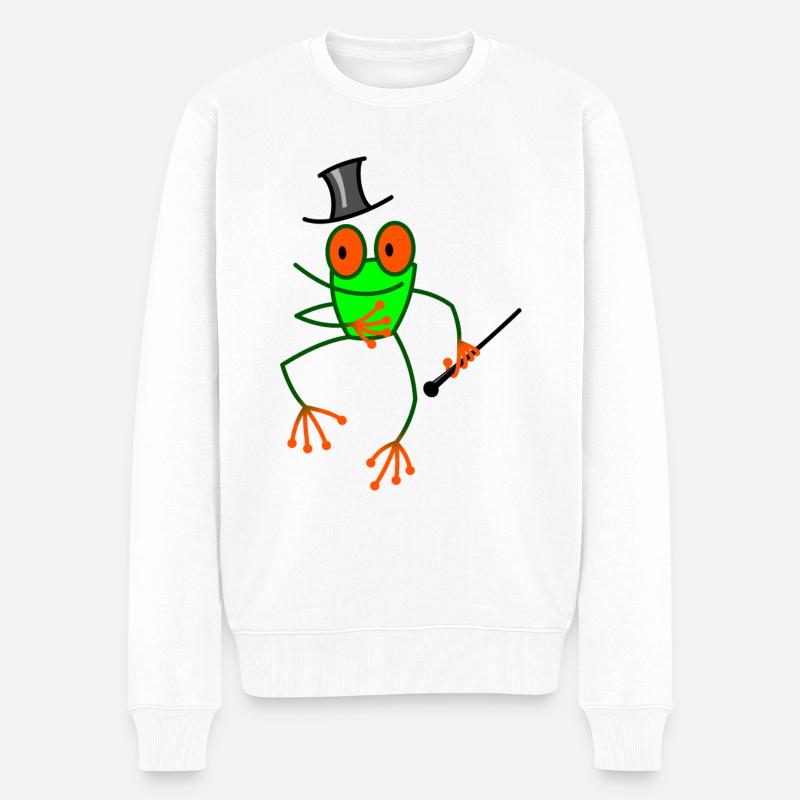 Danse grenouille - Pull Premium bio Homme - blanc