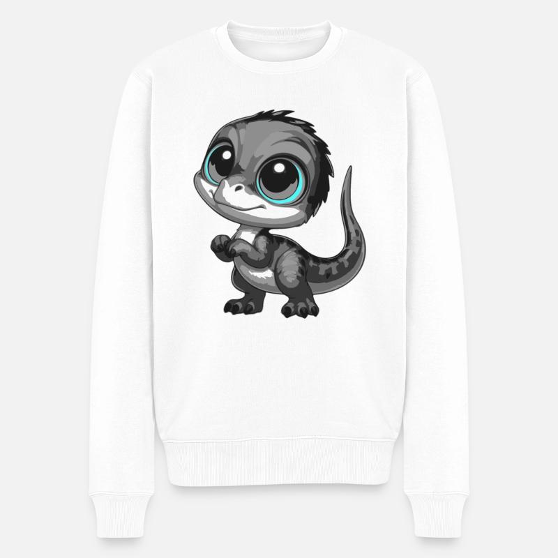 Bébé dinosaure - Pull Premium bio Homme - blanc