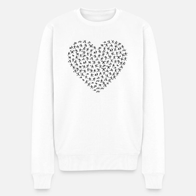j'aime le sport - Pull Premium bio Homme - blanc