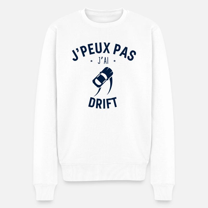 J peux pas j ai Drift - Pull Premium bio Homme - blanc