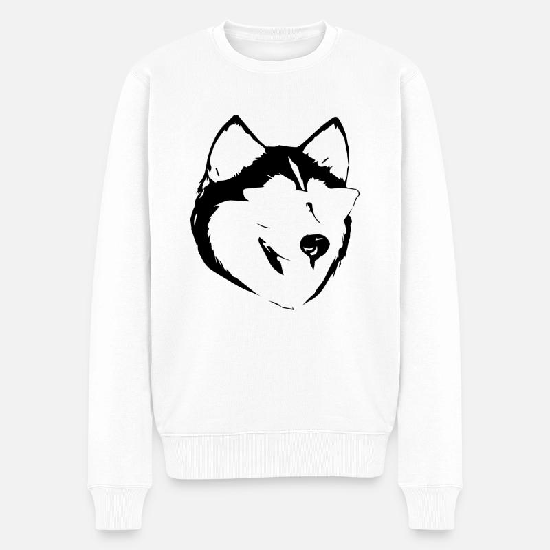 Hund Chien - Pull Premium bio Homme - blanc