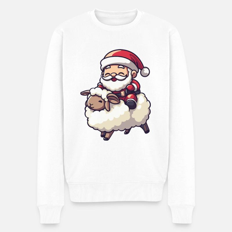Mouton Père Noël - Pull Premium bio Homme - blanc