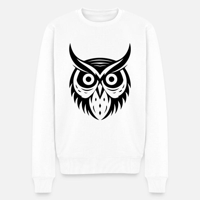 Animal hibou - Pull Premium bio Homme - blanc