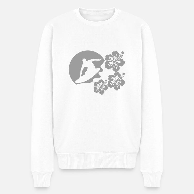 Surfeur - Pull Premium bio Homme - blanc