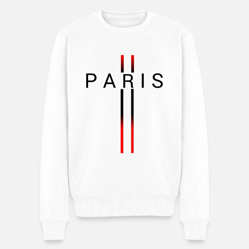 PARIS - Pull Premium bio Homme - blanc