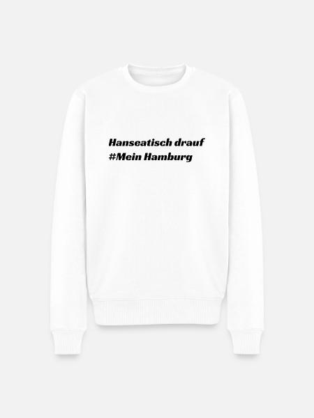 Hamburg - Männer Premium Bio Pullover - Weiß