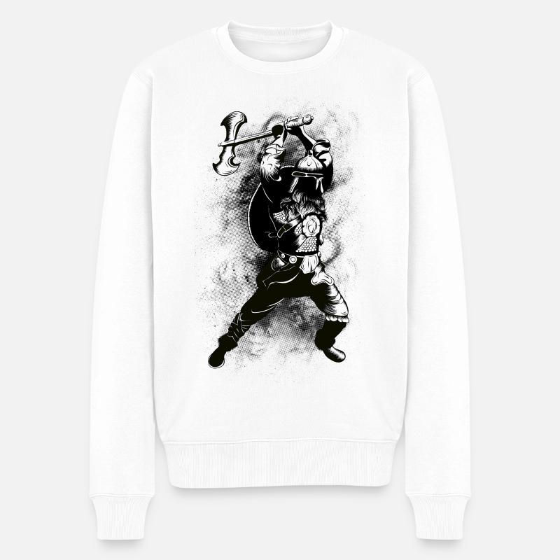 Viking Warrior - Pull Premium bio Homme - blanc