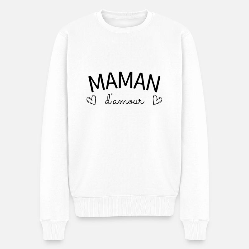 Maman d'amour - Pull Premium bio Homme - blanc
