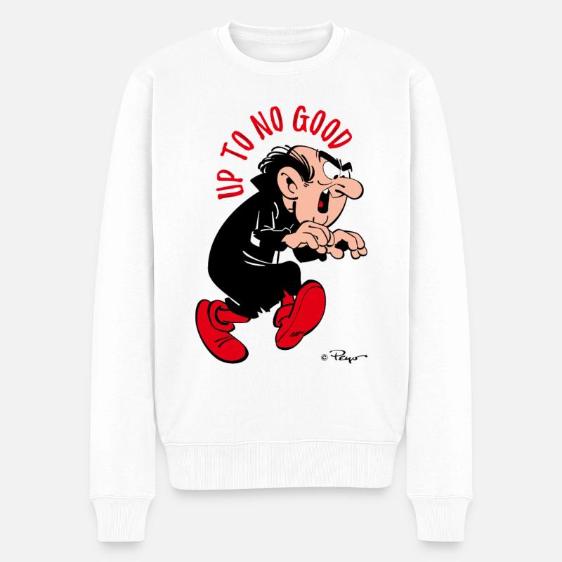 Les Schtroumpfs Gargamel Up To No Good - Pull Premium bio Homme - blanc