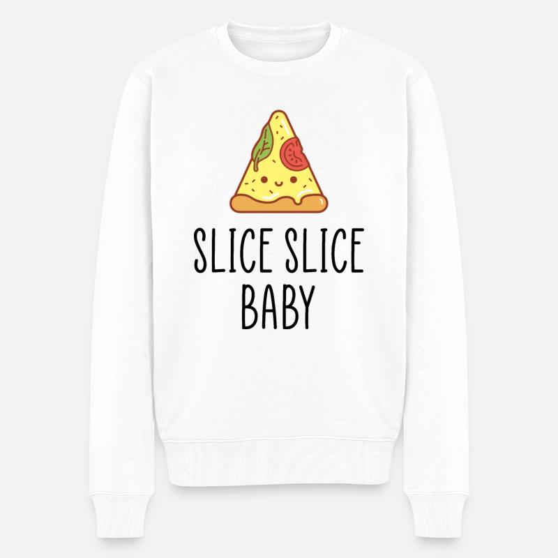 tranche tranche bébé citation drôle - Pull Premium bio Homme - blanc