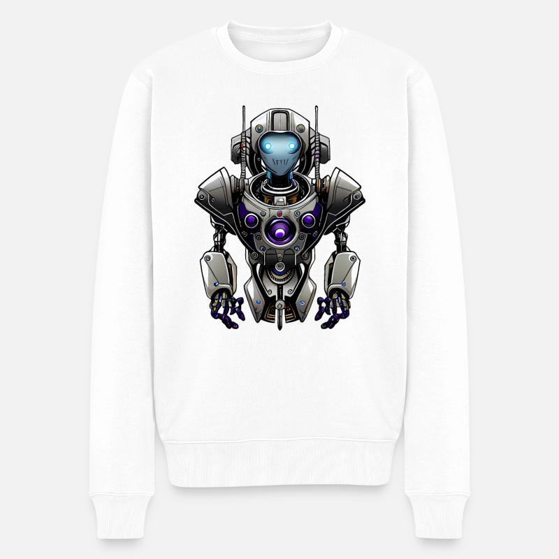 Robot bêta - Pull Premium bio Homme - blanc