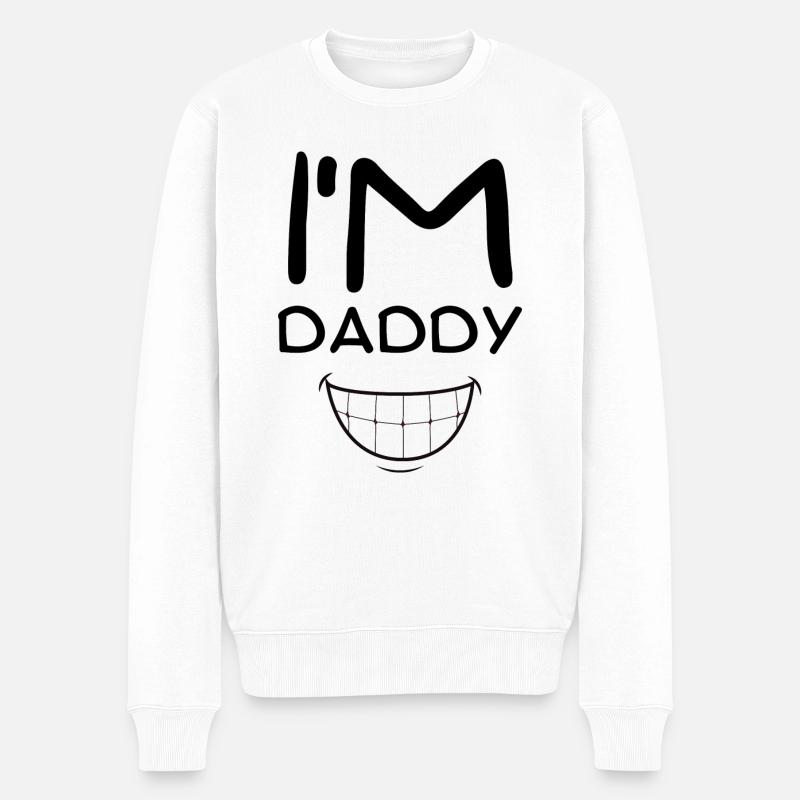Je suis papa - Pull Premium bio Homme - blanc