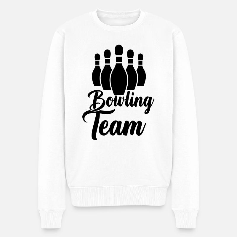 Équipe de bowling - Pull Premium bio Homme - blanc