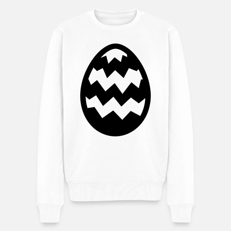 Osterei - Männer Premium Bio Pullover - Weiß