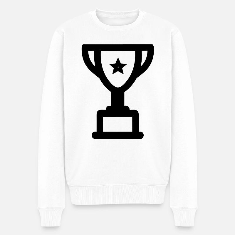 trophée - Pull Premium bio Homme - blanc