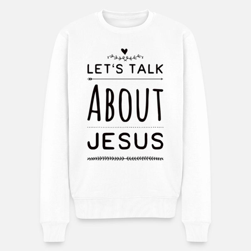 Parlons de Jésus - Pull Premium bio Homme - blanc