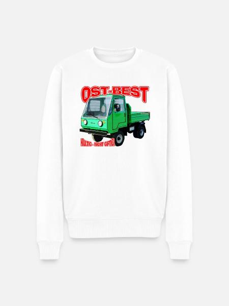 Multicar M25 bunt - Männer Premium Bio Pullover - Weiß