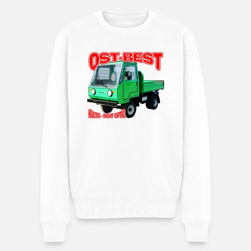 Multicar M25 bunt - Männer Premium Bio Pullover - Weiß