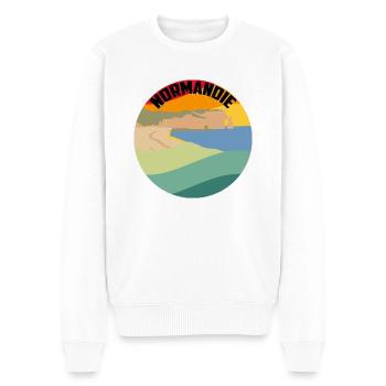 Normandie - Pull Premium bio Homme - blanc - Devant - Thijin (182cm)