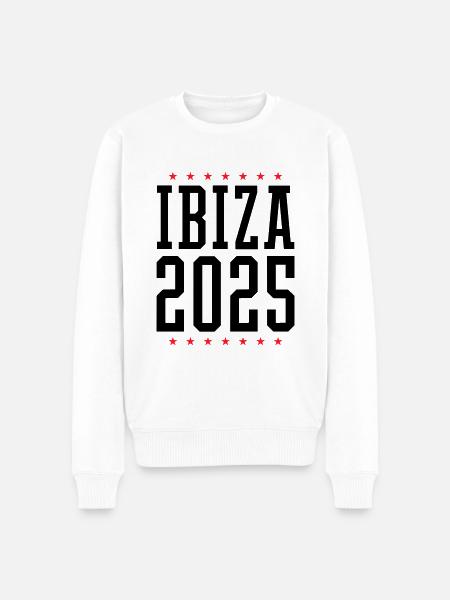 Ibiza 2025 - Männer Premium Bio Pullover - Weiß